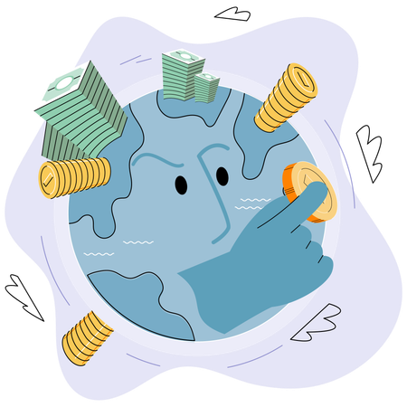 Sistema financeiro global  Ilustração