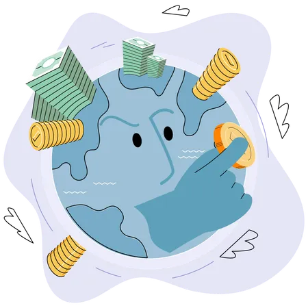 Sistema financeiro global  Ilustração