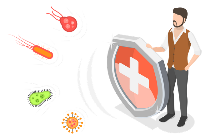 Sistema imunológico forte  Illustration