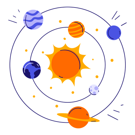 Sistema solar  Ilustração