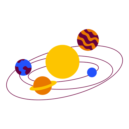 Sistema solar  Ilustração