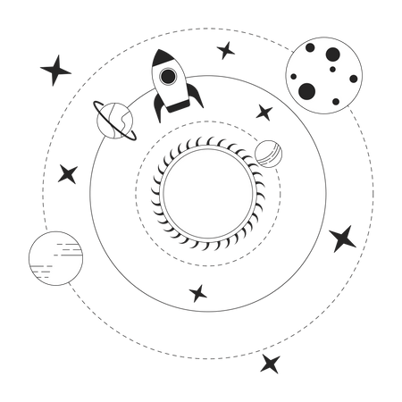 Sistema solar  Ilustração