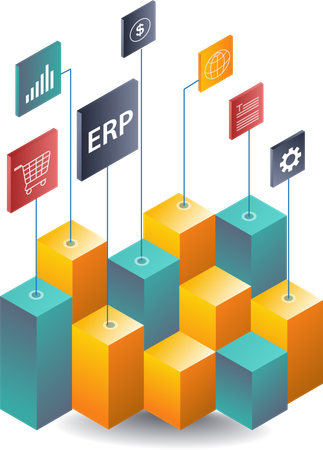 Sistemas ERP en el desarrollo de redes empresariales  Ilustración