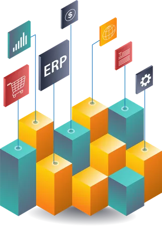 Sistemas ERP en el desarrollo de redes empresariales  Ilustración