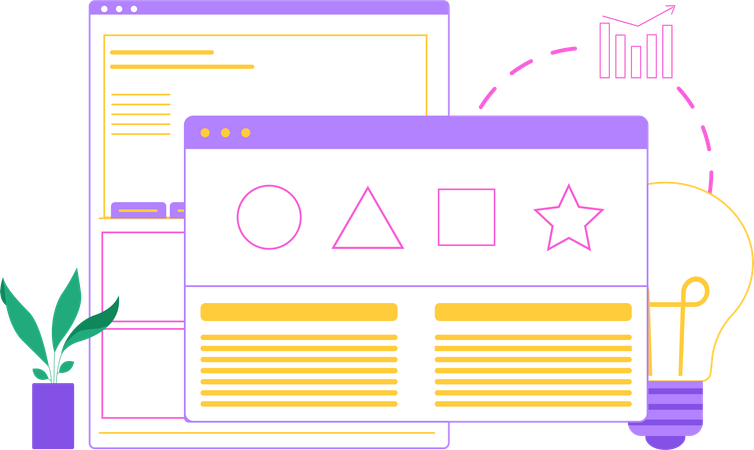 Site de negócios criativos  Illustration