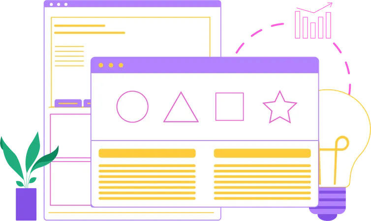 Site de negócios criativos  Illustration