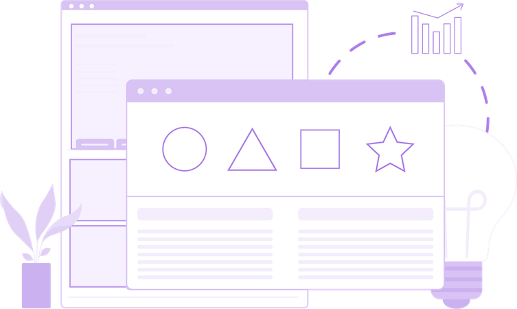 Site de negócios criativos  Illustration
