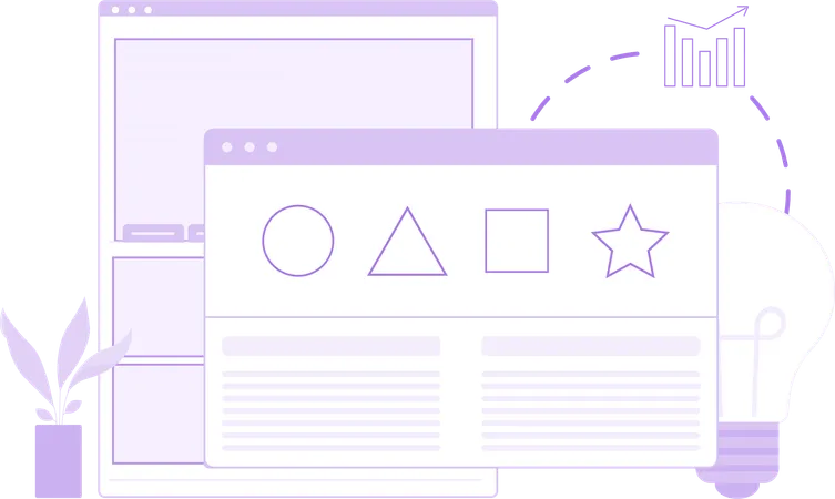 Site de negócios criativos  Illustration