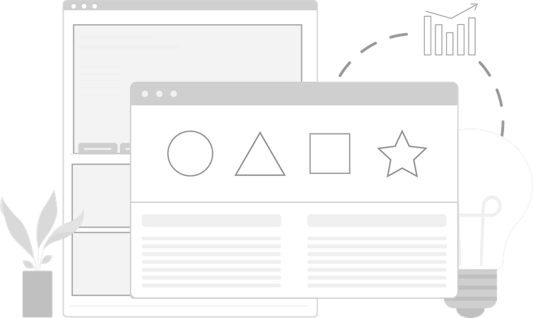 Site de negócios criativos  Illustration