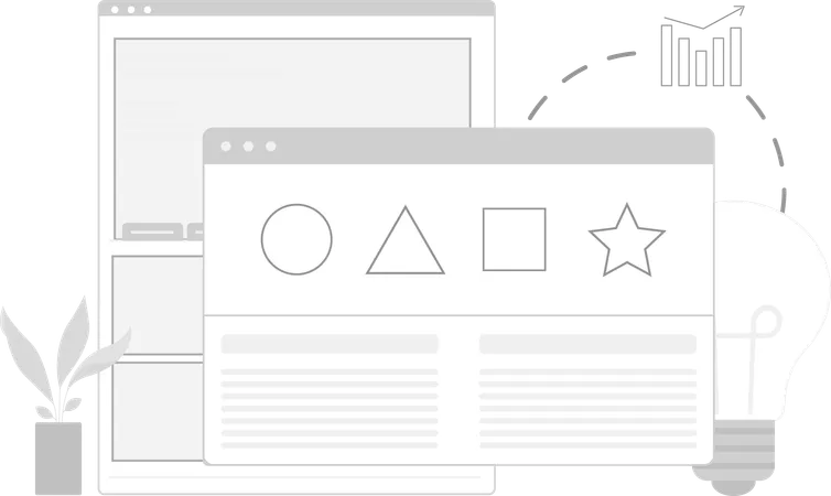 Site de negócios criativos  Illustration