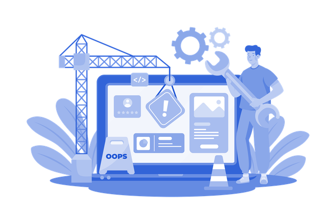 Site en construction  Illustration