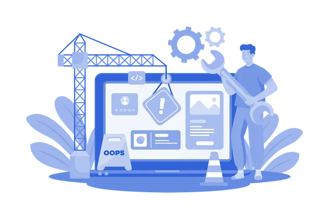 Site en construction  Illustration