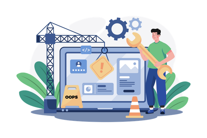 Site en construction  Illustration