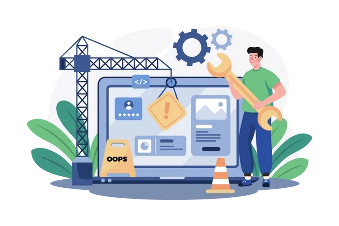 Site en construction  Illustration