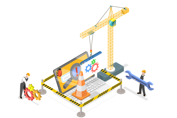 Site en construction  Illustration