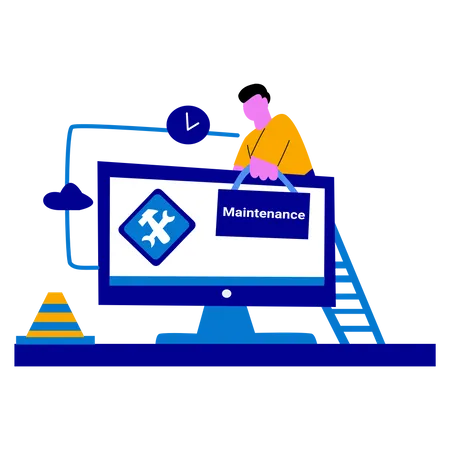 Site en maintenance  Illustration