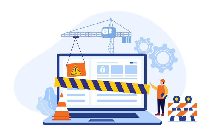 Site en maintenance  Illustration