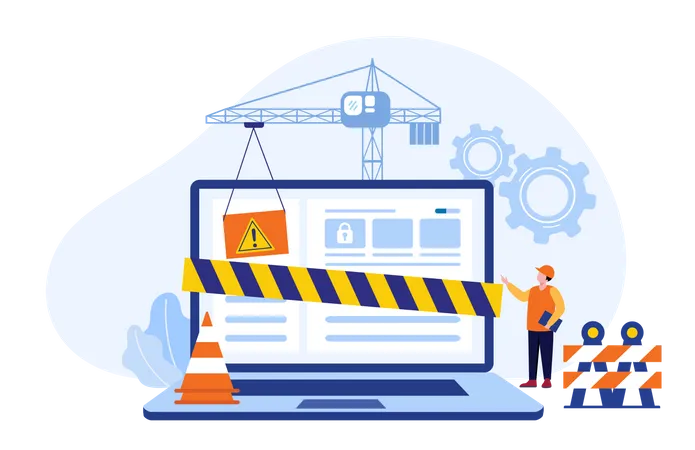 Site en maintenance  Illustration