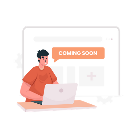 Site publish coming soon  Illustration