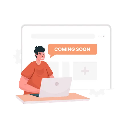 Site publish coming soon  Illustration