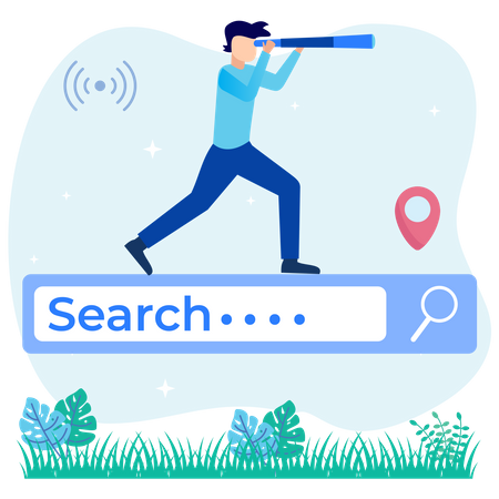 Site seo  Ilustração