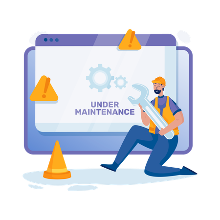 Site Under Maintenance  Illustration