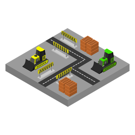 Sitio de construcción  Ilustración