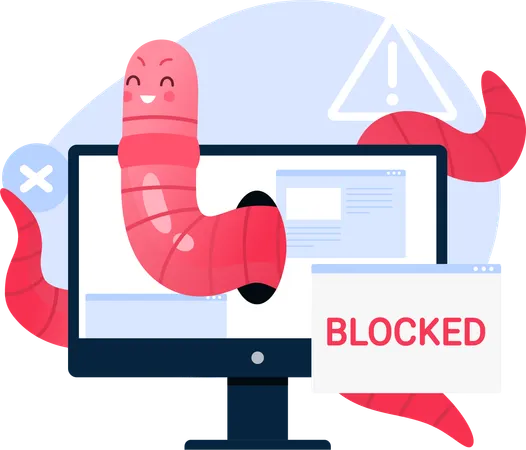 Sitio web bloqueado  Illustration