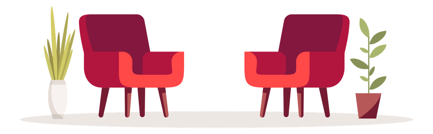 Sitting Chairs  Illustration