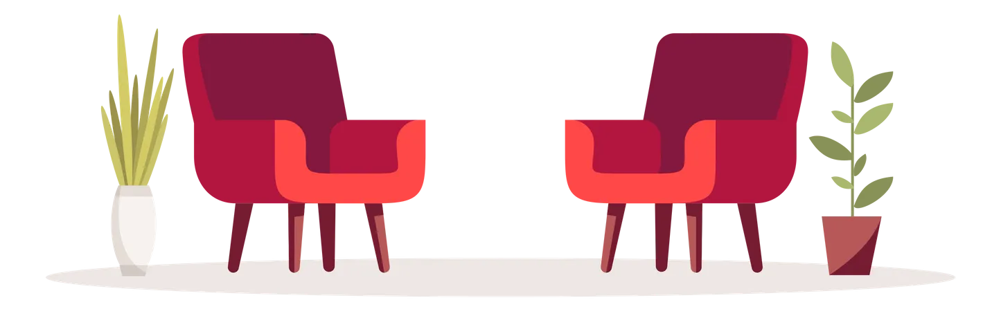 Sitting Chairs  Illustration