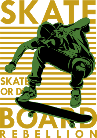 Rebelião do skate  Ilustração