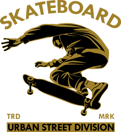 Skateboard Urban Street Division  Illustration
