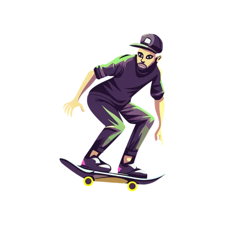 Skateboardfahrer  Illustration