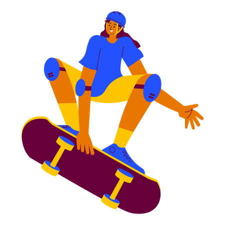 Skateboarding competition  イラスト