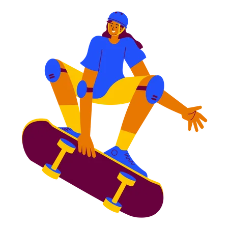 Skateboarding competition  イラスト