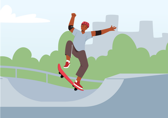 Skateboarding  Illustration