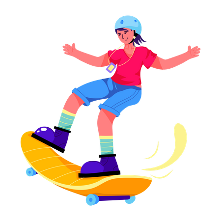 Skateboarding  Illustration