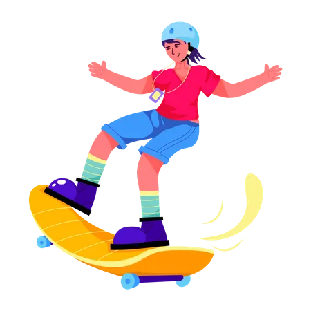 Skateboarding  Illustration