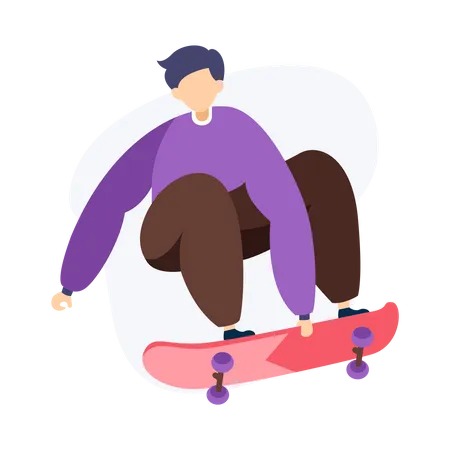 Skater Boy Illustration