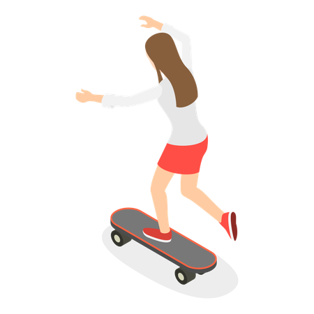 Skateurs faisant du skateboard  Illustration