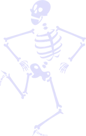 Skeleton dancing  Illustration