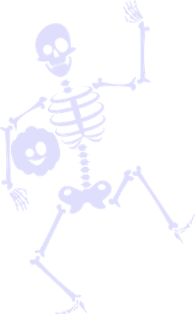 Skeleton dancing  Illustration