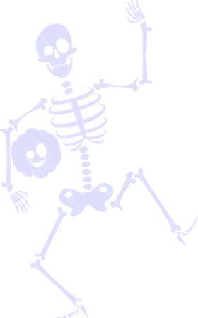 Skeleton dancing  Illustration