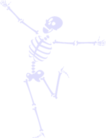 Skeleton dancing  Illustration