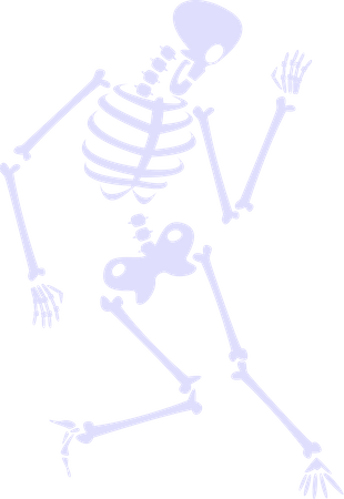 Skeleton dancing  Illustration