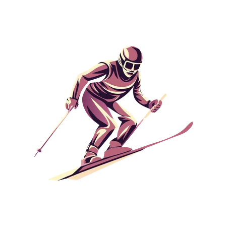 Ski  Illustration