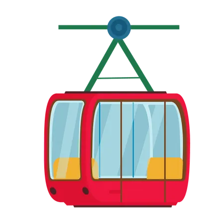 Ski Lift  Illustration