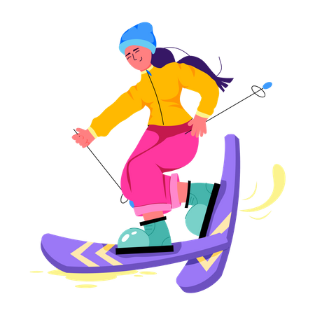 Skieur  Illustration