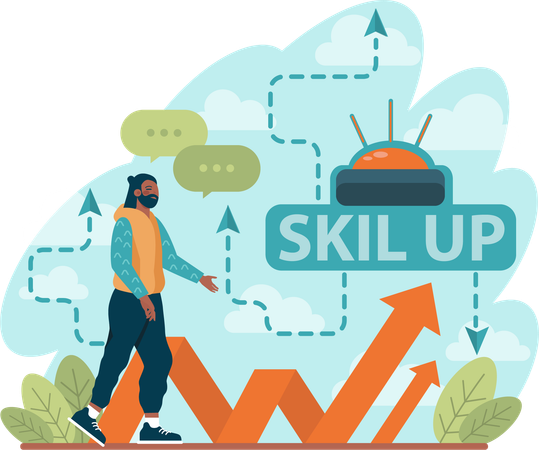 Skill up  Illustration