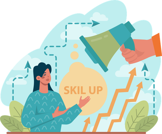 Skill up  Illustration